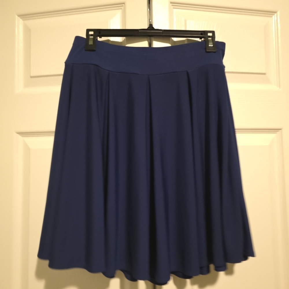 INC International Concepts Royal Blue Skater Skirt